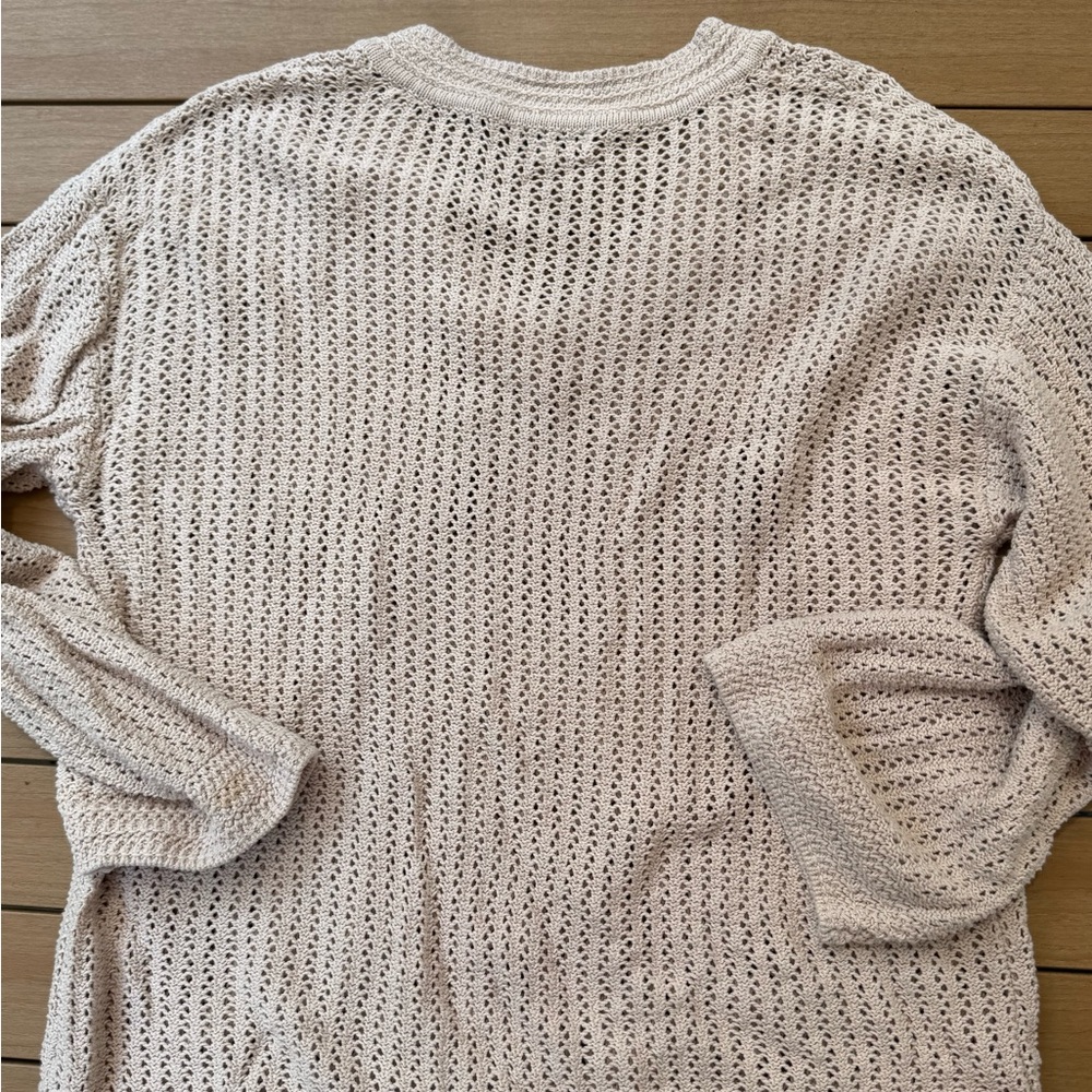 Women's Cream Z Supply Crochet Sweater. Size Medium. Excellent Condition. - Picture 3 of 6